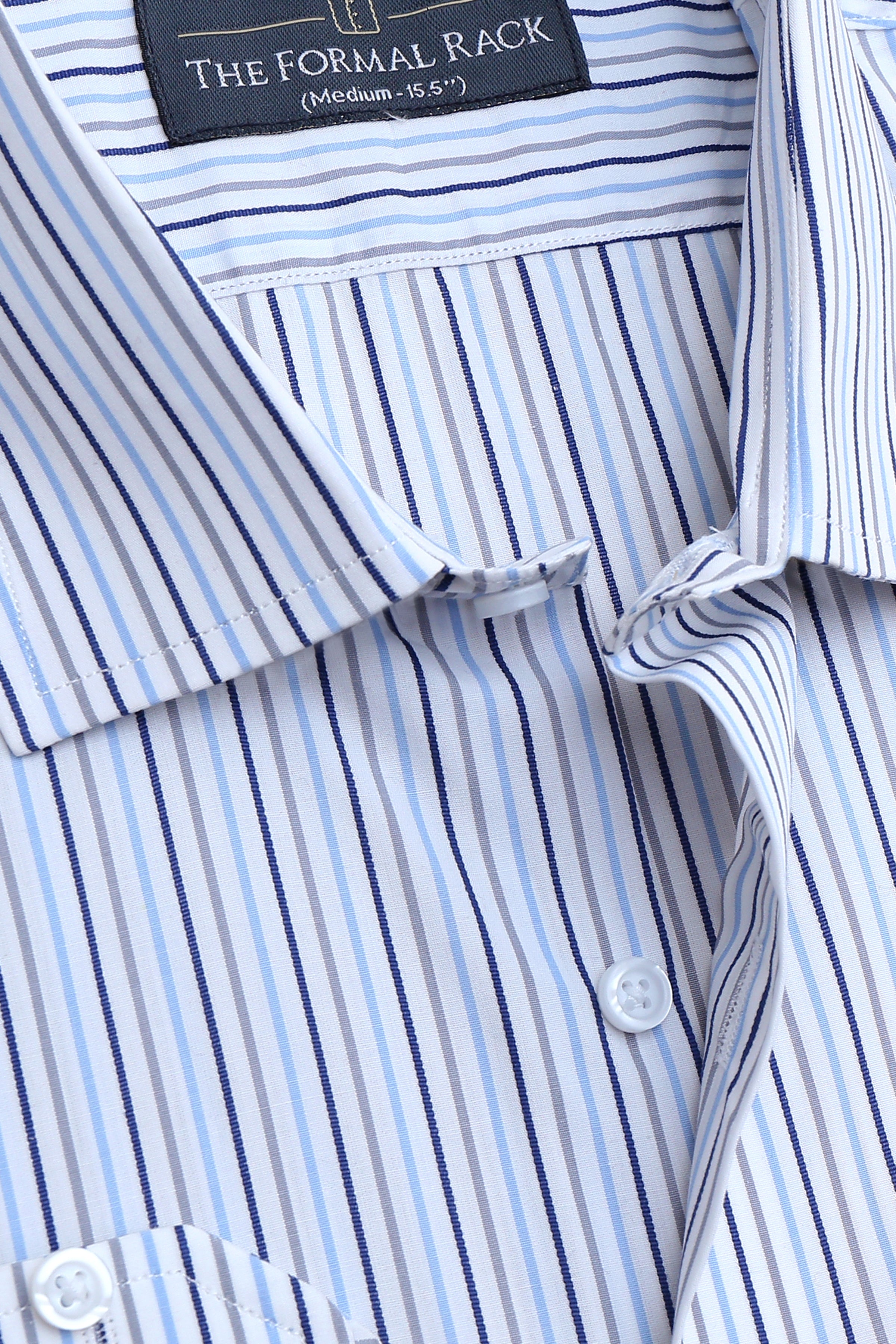 Blue & Grey Dress Stripes