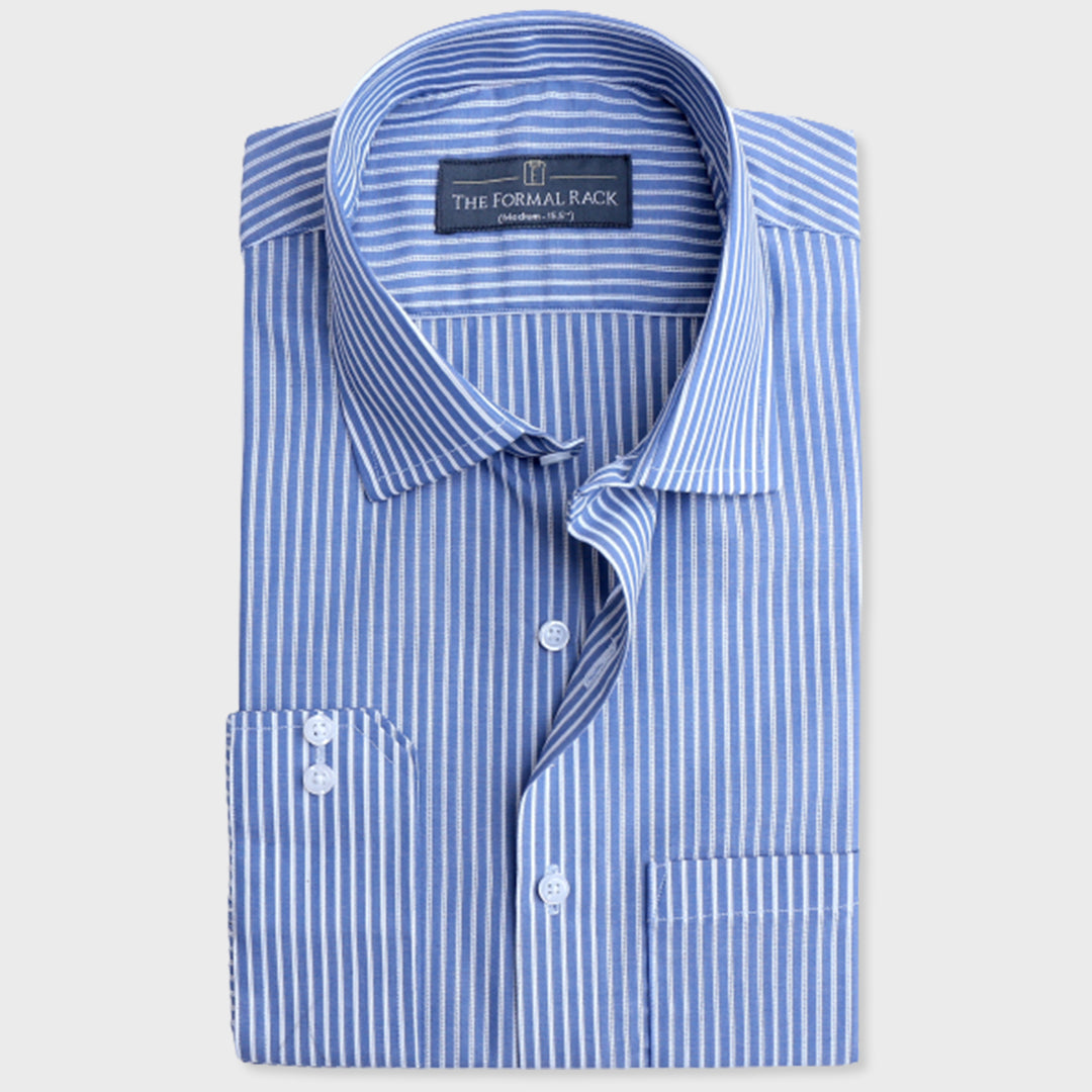 Blue Perforated Stripes